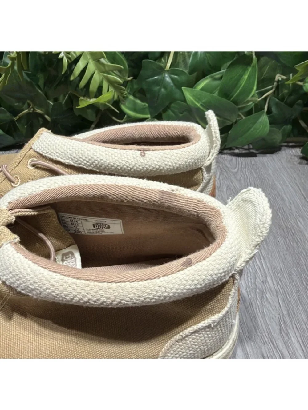 Hey Dude Wally Mid Salt N Stone Casual Boots Shoes Tan White Mens Size 14